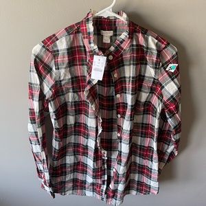 J Crew new with tag button down shirt